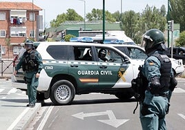 Reciente operación de la Guardia Civil en Valladolid, en una imagen de archivo.