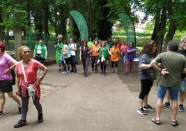 Participantes en la marcha.