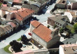 Vista aérea del casco urbano de Marugán.