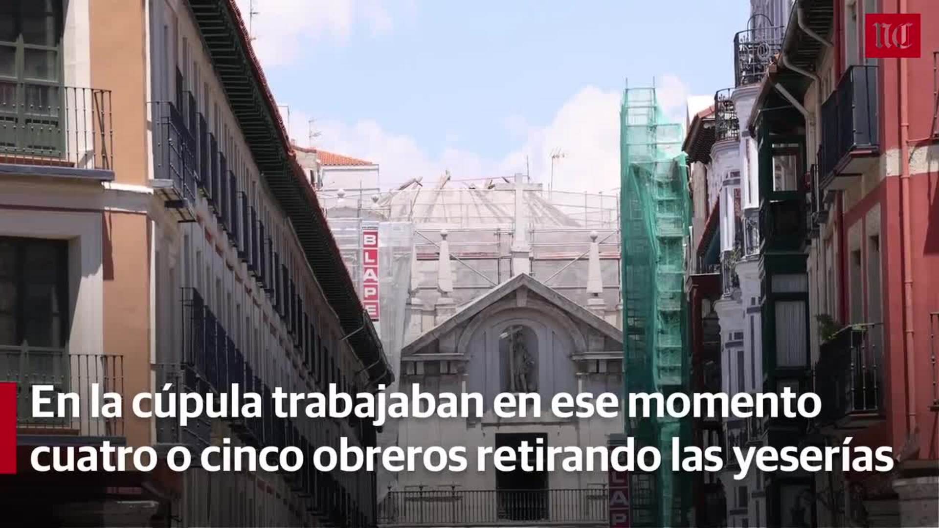 Se hunde la cúpula de la iglesia de la Vera Cruz de Valladolid