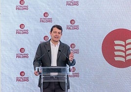Alfonso Fernández Mañueco participa el viernes pasado en el acto de inauguración del Silo de Pancorbo