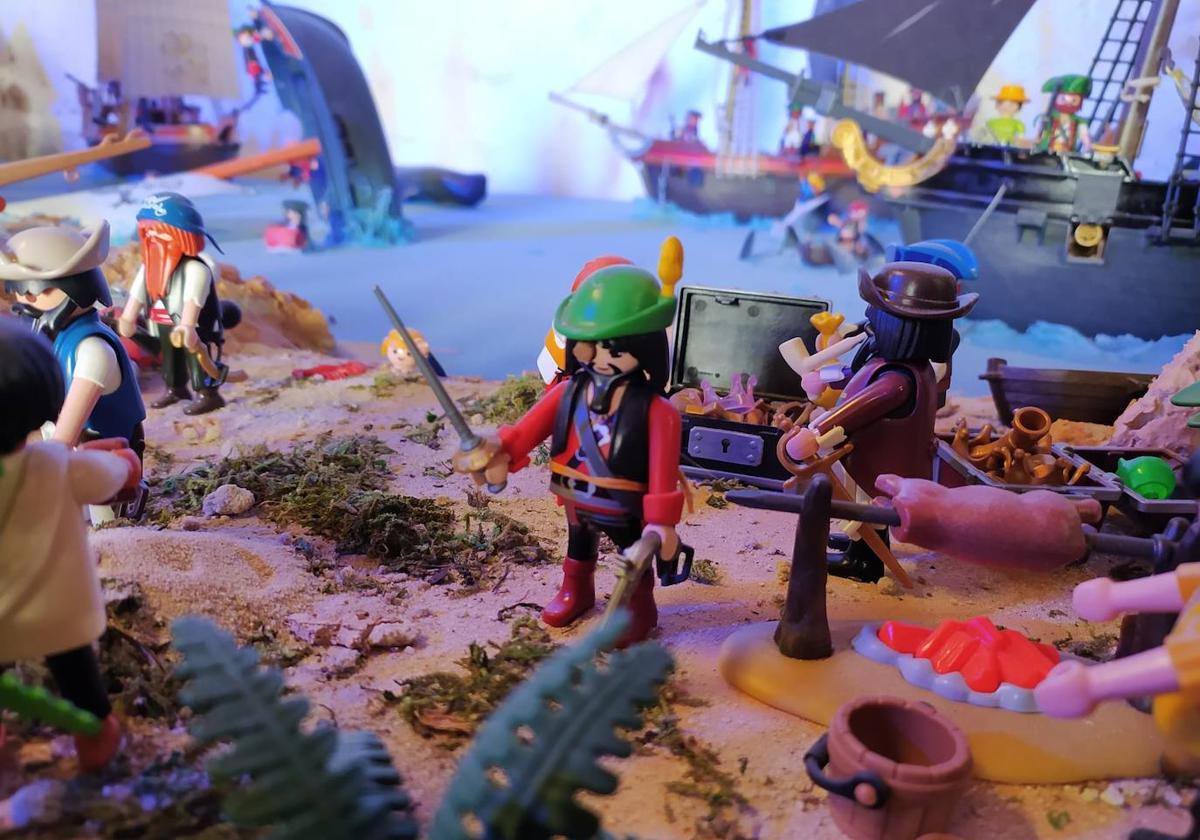 Historias de piratas, en la exposición de Playmobil.