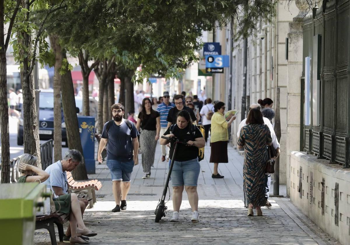 La calle de Miguel Íscar, la más burguesa de Valladolid