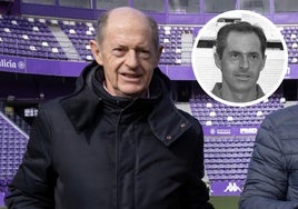 Luis Minguela, en una imagen sobre el césped del estadio Zorrilla.