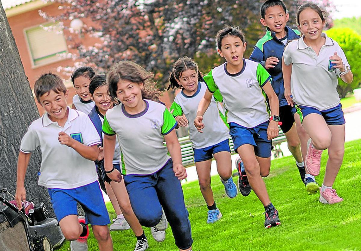 Distintas imágenes de las diferentes etapas educativas en el Colegio Internacional de Valladolid.