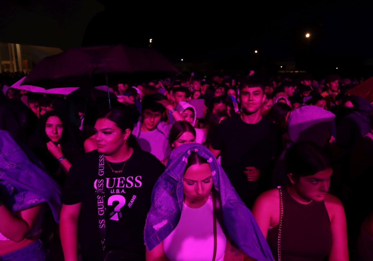 Asistentes al concierto de ayer en el CIDE.