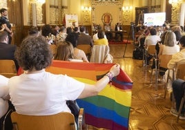 La lectura del manifiesto ha corrido a cargo de Ángel Tamayo.