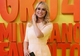 Patricia Conde posa en el photocall del estreno de «Gru 4. Mi villano favorito», este jueves.