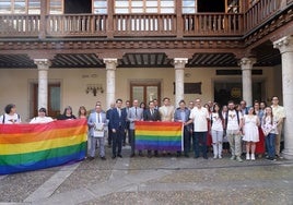 Acto con motivo del Día del Orgullo LGBTIQ+, este viernes en la Diputación de Valladolid.