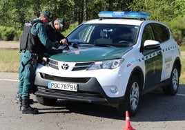 Detenido en un control en la A-67 con 50 gramos de hachís