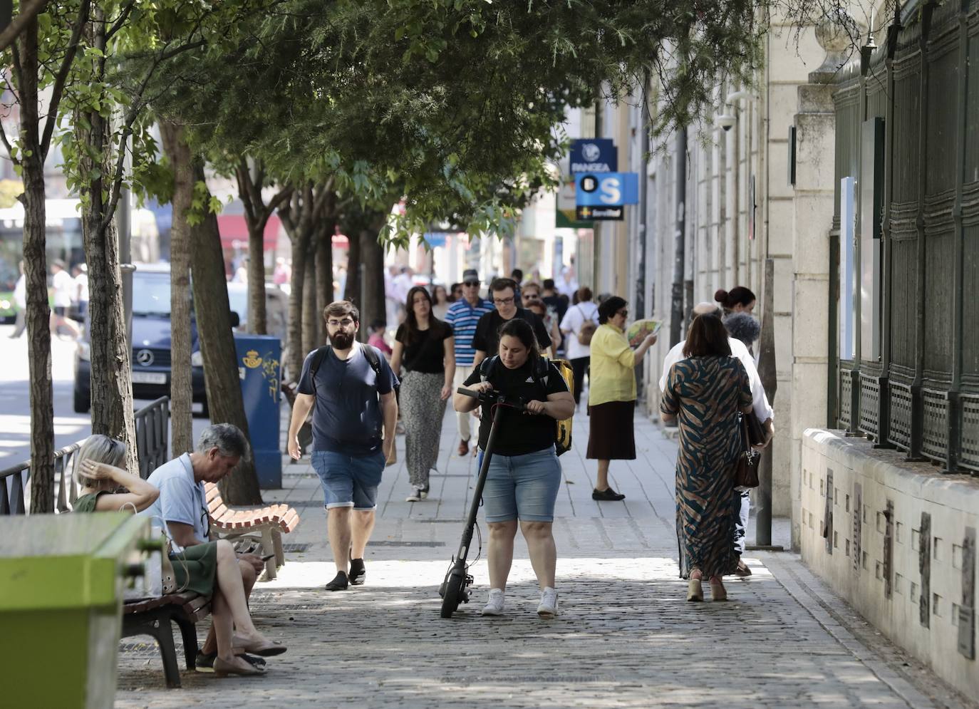 La calle de Miguel Íscar, la más burguesa de Valladolid