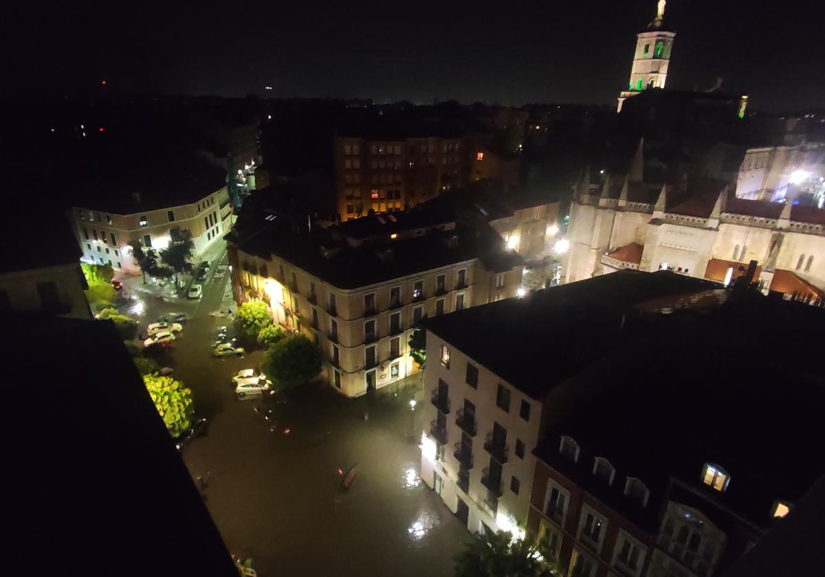 La tormenta en Valladolid, en imágenes