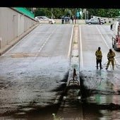 Reabre al tráfico el túnel de la Circular tras inundarse por la tormenta