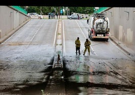 Reabre al tráfico el túnel de la Circular tras inundarse por la tormenta