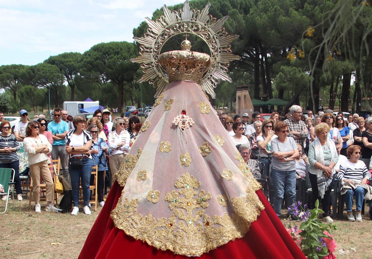 La imagen de la Virgen del Henar preside los actos del día grande de la Comunidad de Villa y Tierra Antigua de Cuéllar.