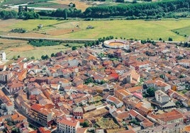 Vista aérea de Herrera de Pisuerga.