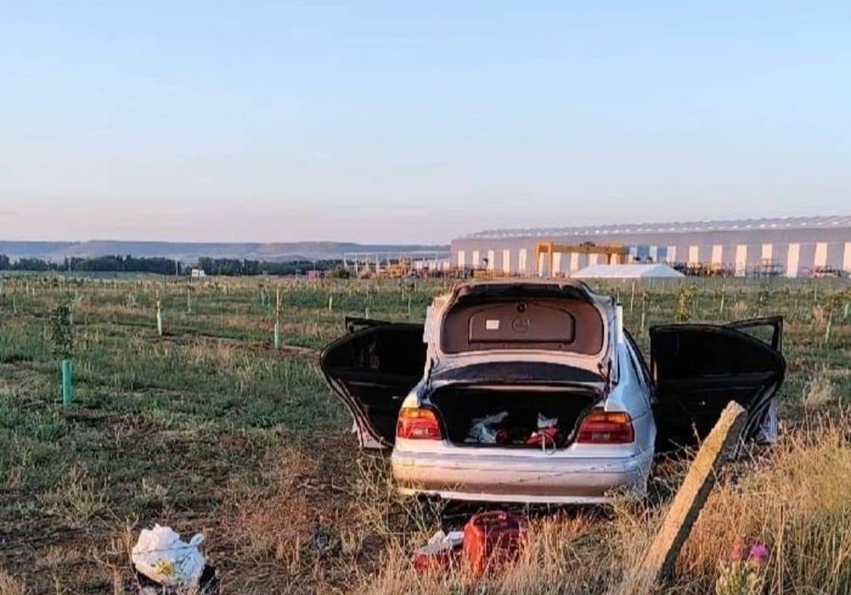 Vehículo que conducía el detenido.