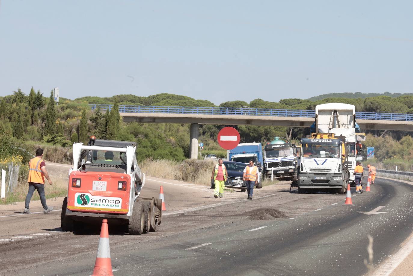 Las imágenes de las obras en la Autovía del Duero, entre Tudela y Traspinedo