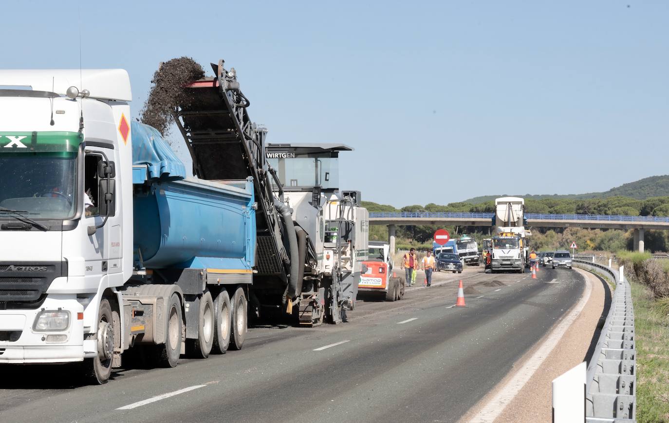 Las imágenes de las obras en la Autovía del Duero, entre Tudela y Traspinedo