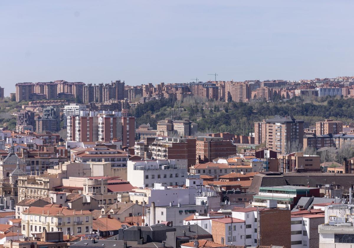 Parquesol visto desde la torre de la Catedral.