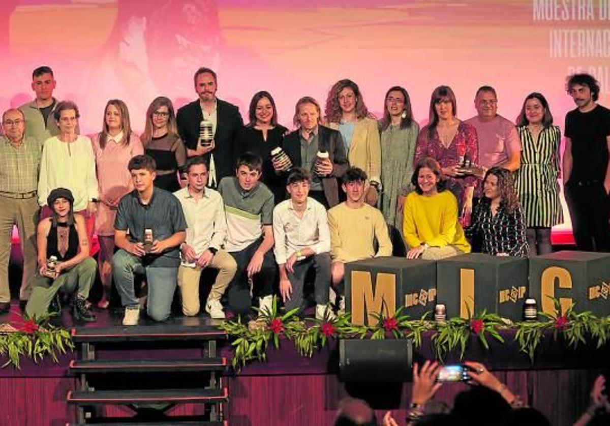 Entrega de premios de la pasda Muestra de Cine.