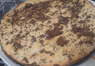 Tarta de galleta con chocolate