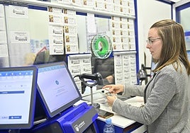 Despacho de loterías en Valladolid.