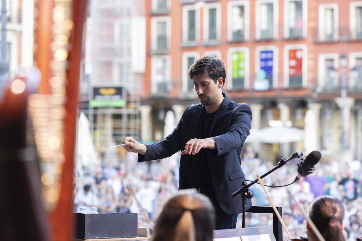 Las imágenes del concierto de la joven OSCyL en la Plaza Mayor