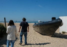 Planeadora recientemente aparecida en una playa del sur de España.