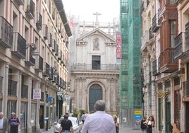 La iglesia de la Vera Cruz, sin su cúpula tras el derrumbe hace dos semanas.