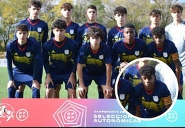 Lamine Yamal, a la derecha agachado, en el once que formó Cataluña sub-16 en los Anexos hace dos años.