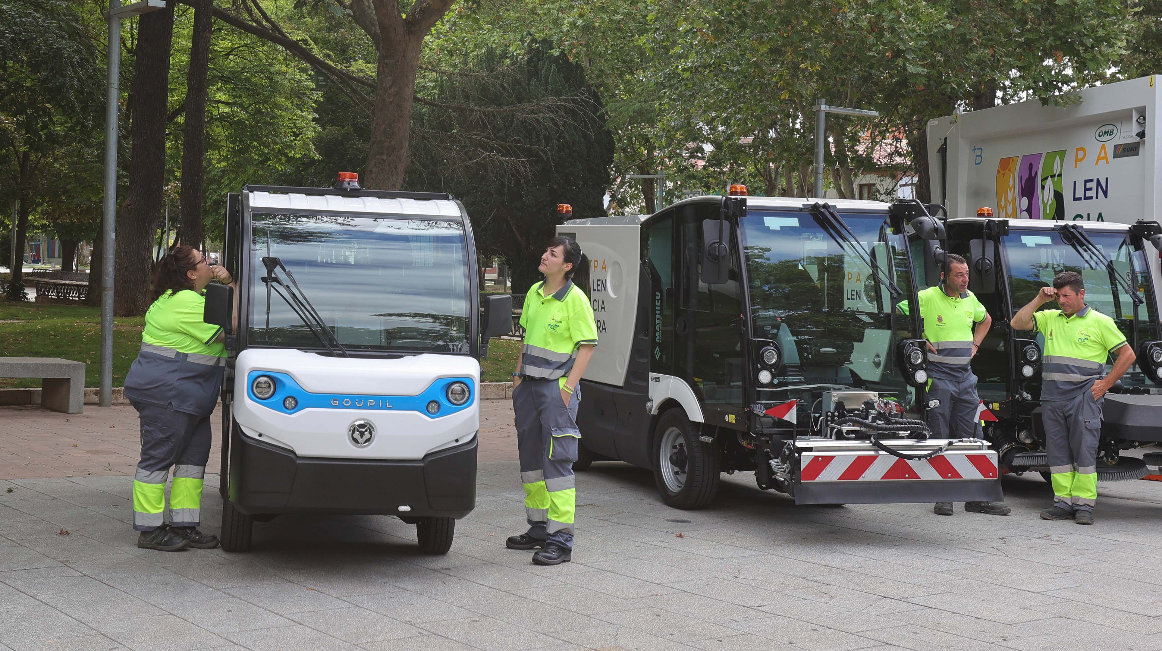 Nueva maquinaria del servicio de limpieza de Palencia