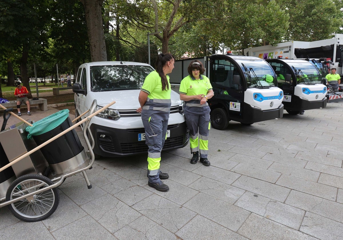 Nueva maquinaria del servicio de limpieza de Palencia