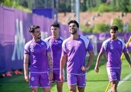 El Real Valladolid entrenando en los anexos