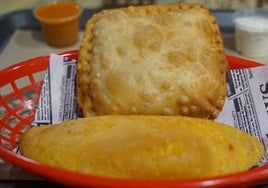 Empanadas del restaurante La Lunchería en el barrio de La Rondilla.