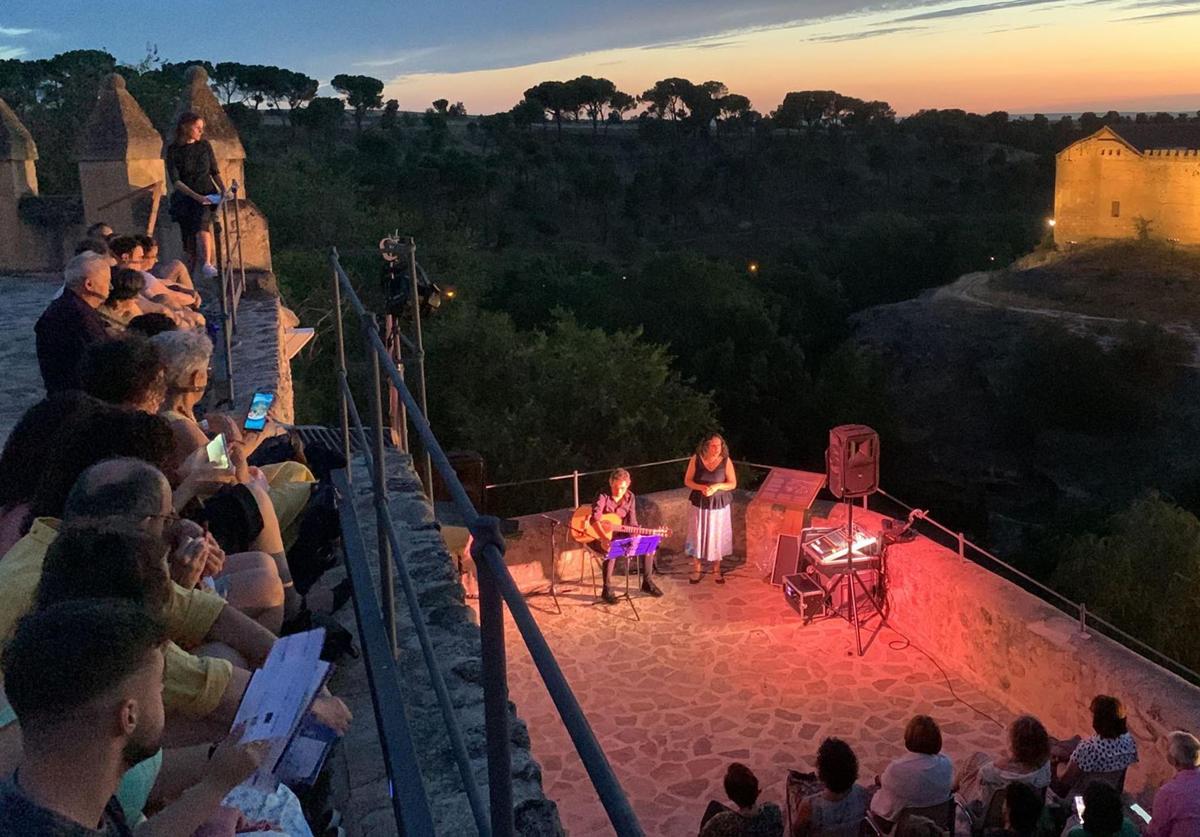 Concierto en una edición anterior de la Noche de Luna Llena de Segovia.