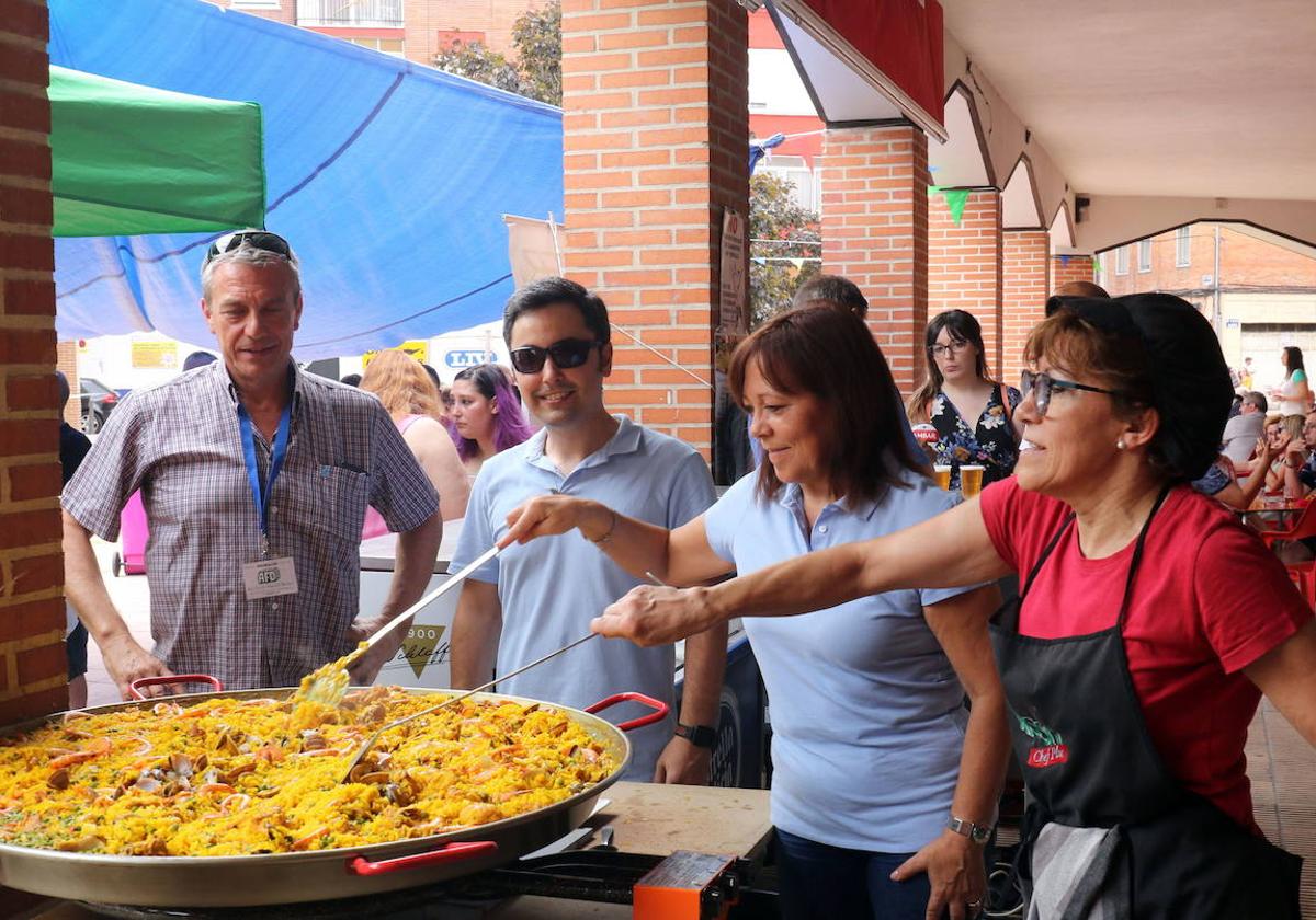 Paellada celebrada en Delicias en una edición anterior de las fiestas del barrio