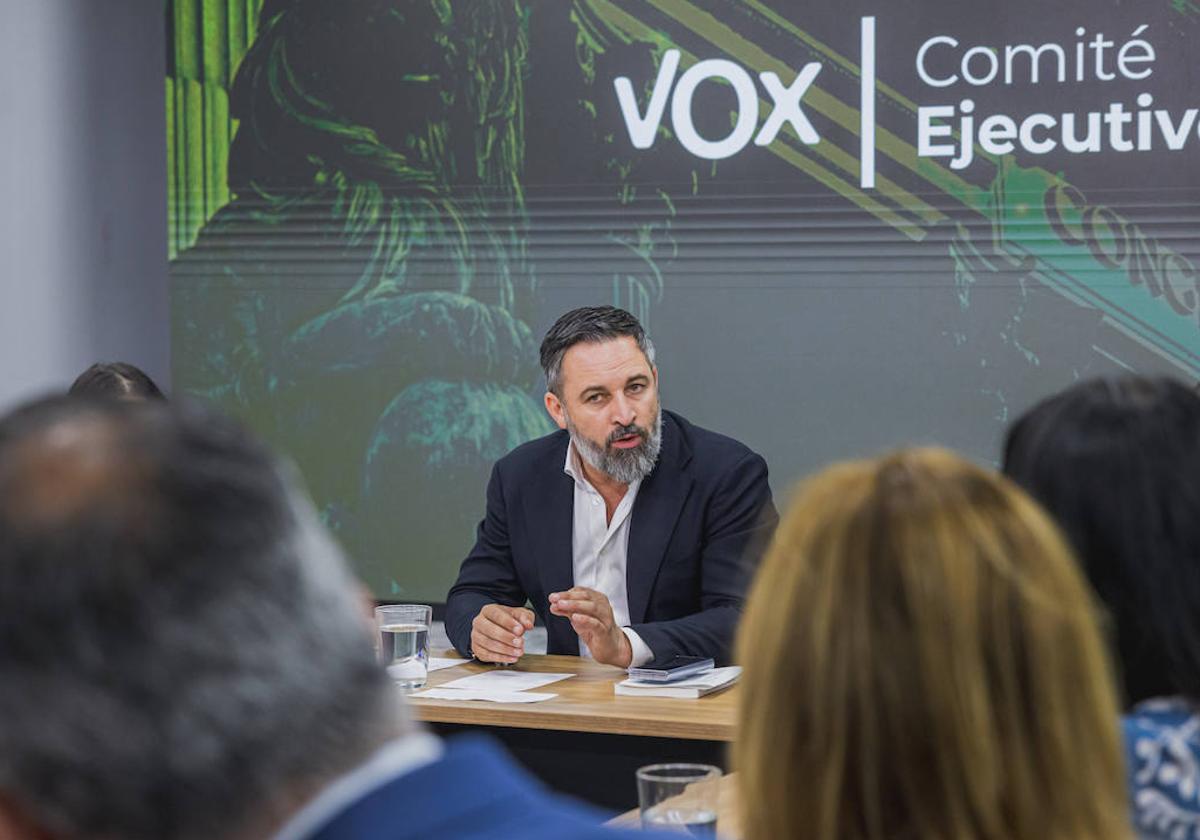 El líder de VOX, Santiago Abascal.