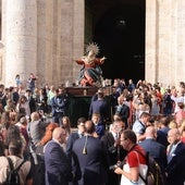 La Vera Cruz sale a la calle 19 días después del derrumbe en su iglesia