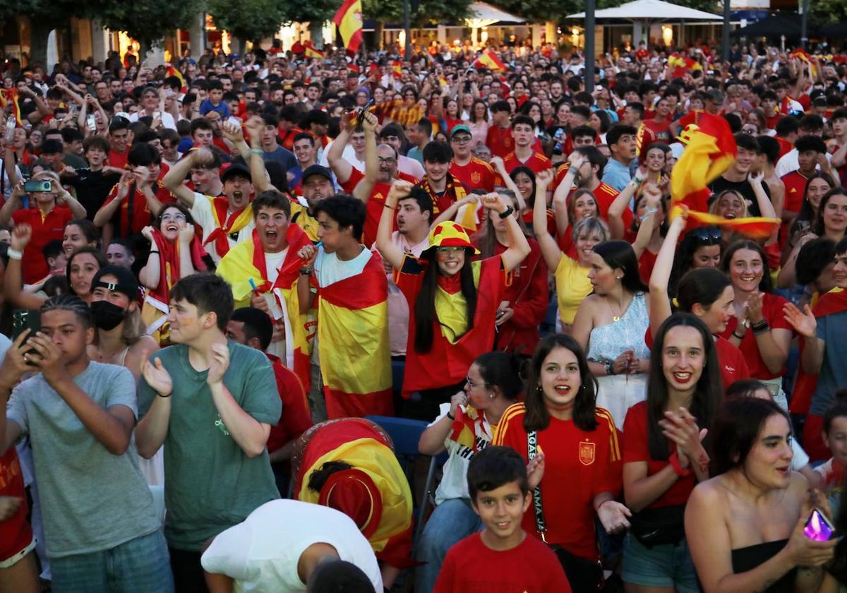 Así viven los palentinos la final de la Eurocopa entre España e Inglaterra