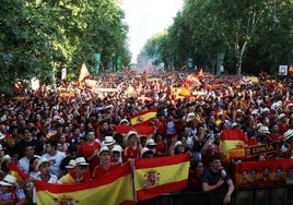 Ambiente en Recoletos, Valladolid, para ver la final de la Eurocopa