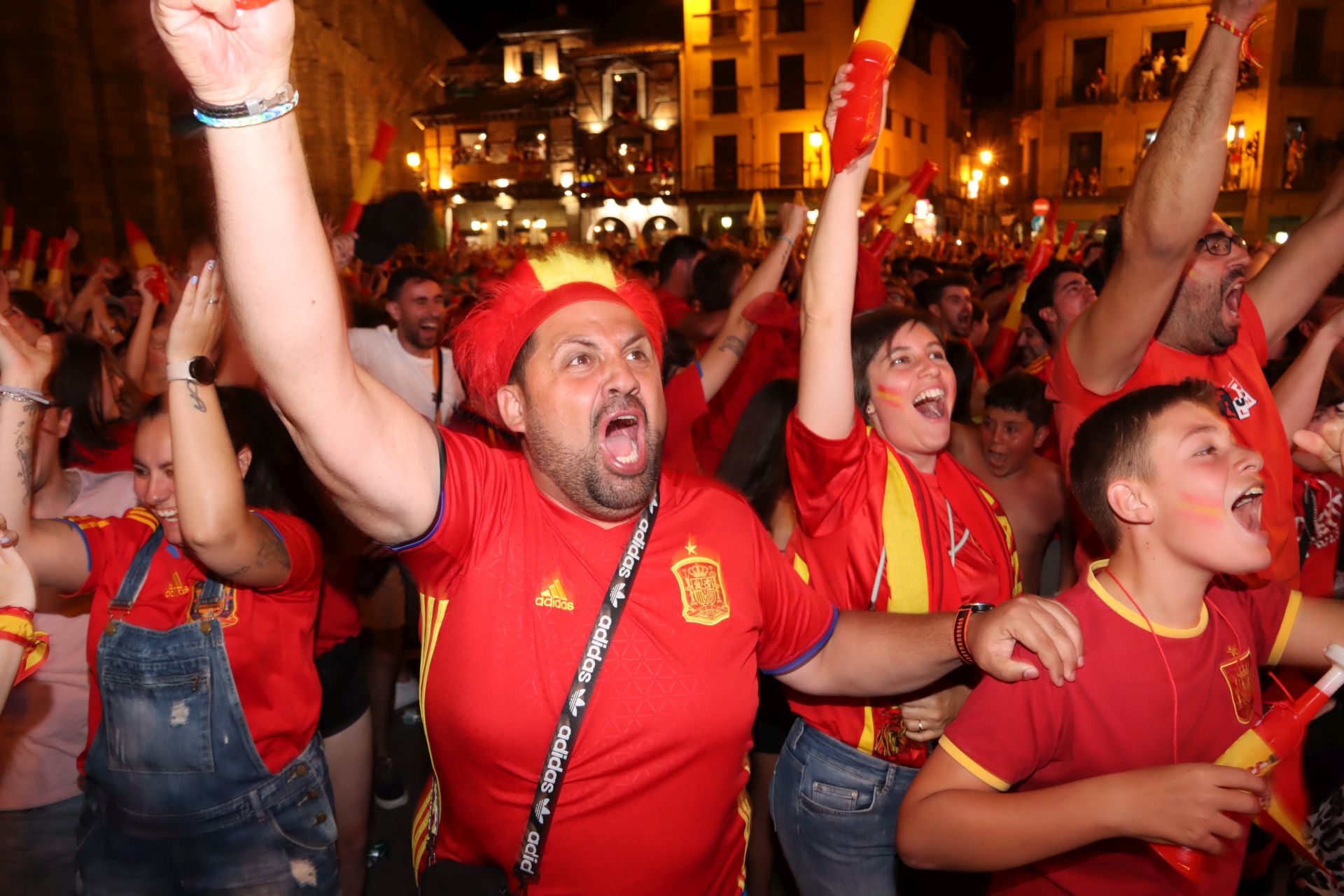 Así vivió Segovia el triunfo de España en la Eurocopa