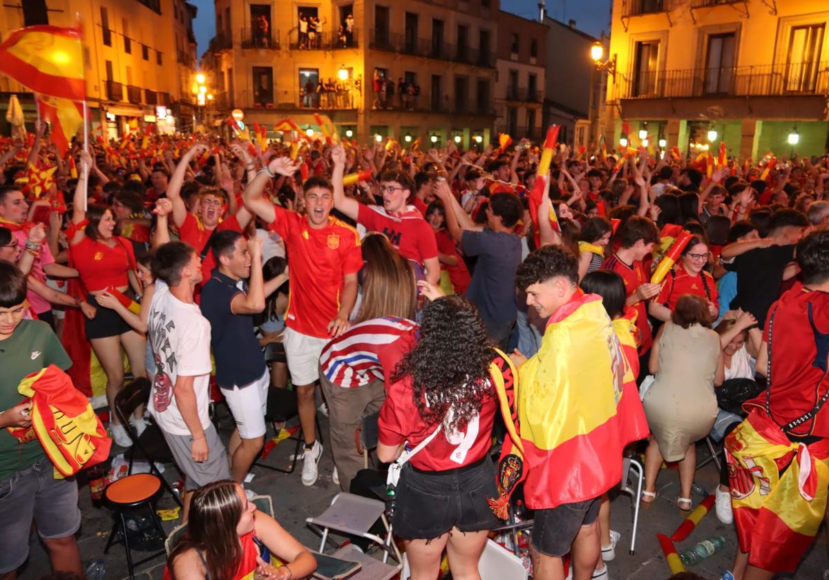 Segovia celebra la Eurocopa ¡España campeona!