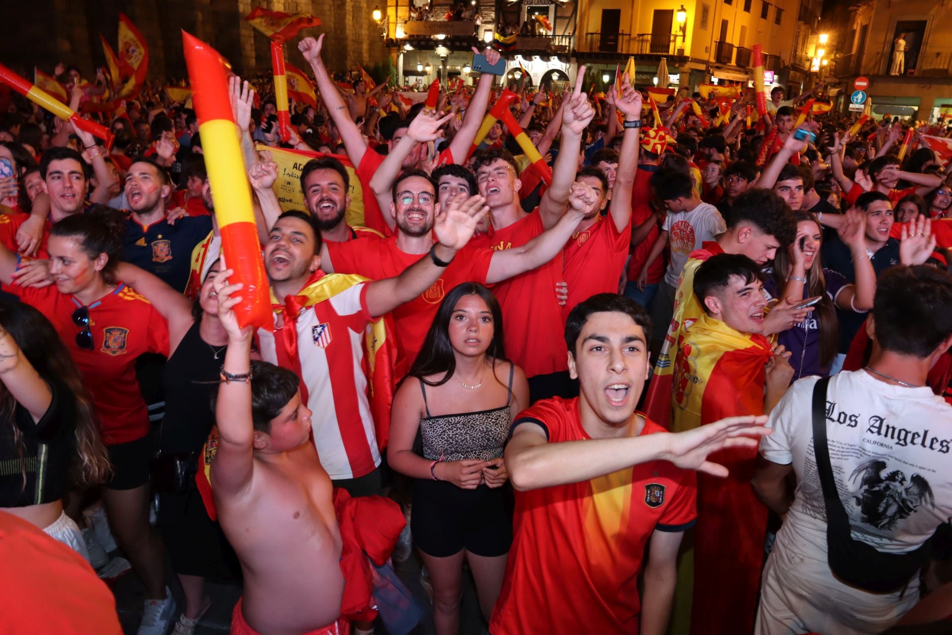 Así vivió Segovia el triunfo de España en la Eurocopa