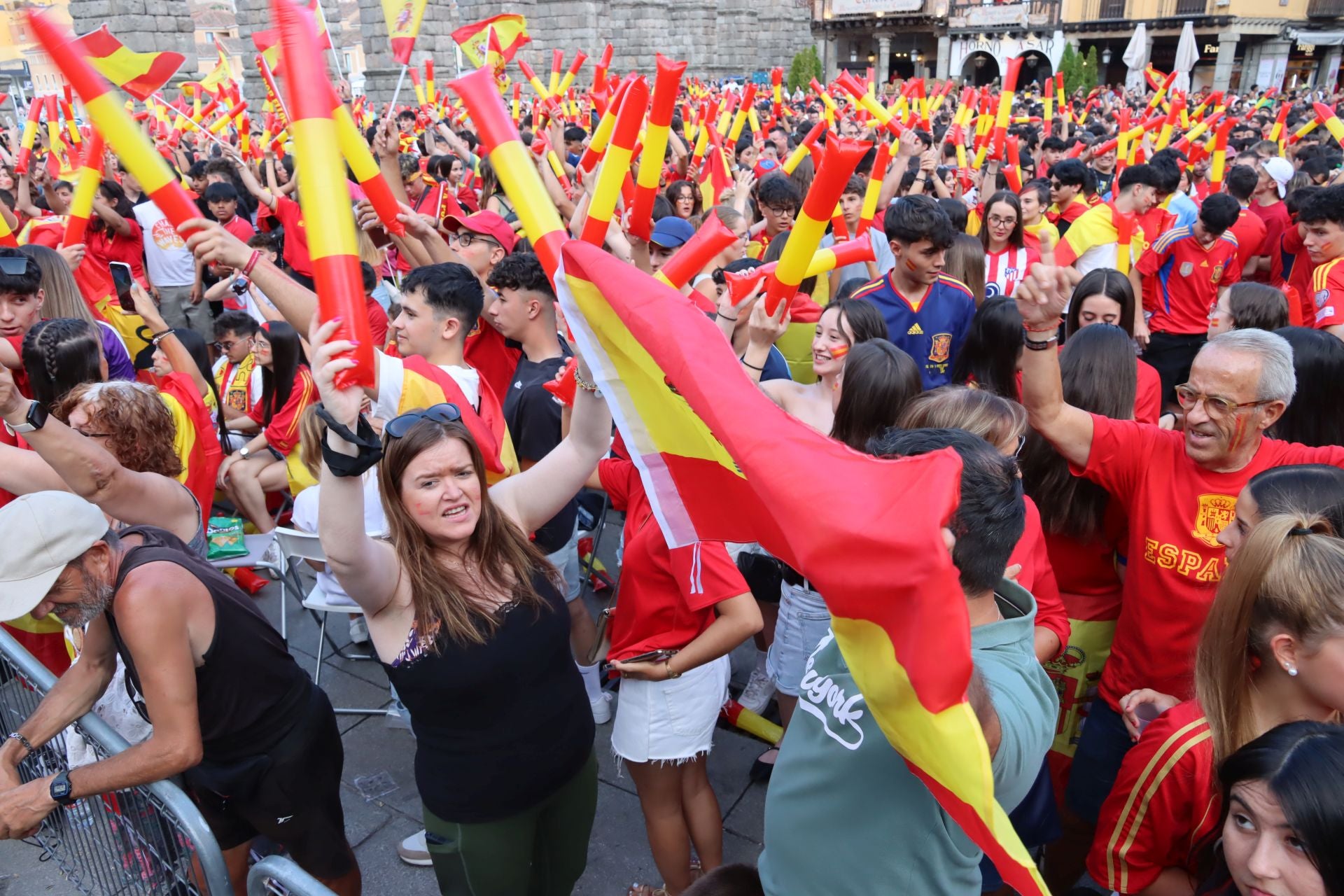 Así vivió Segovia el triunfo de España en la Eurocopa