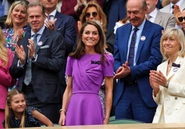 Kate Middleton en la final de Wimbledon.