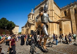 La compañía La Fam Teatre, durante un espectáculo en la pasada edición en Ciudad Rodrigo.