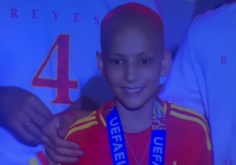 María, la princesa futbolera guerrera, en la celebración de la Eurocopa.