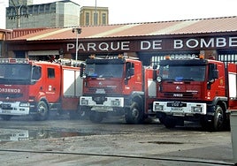 Parque de Bomberos de la Diputación de Valladolid en Medina del Campo.