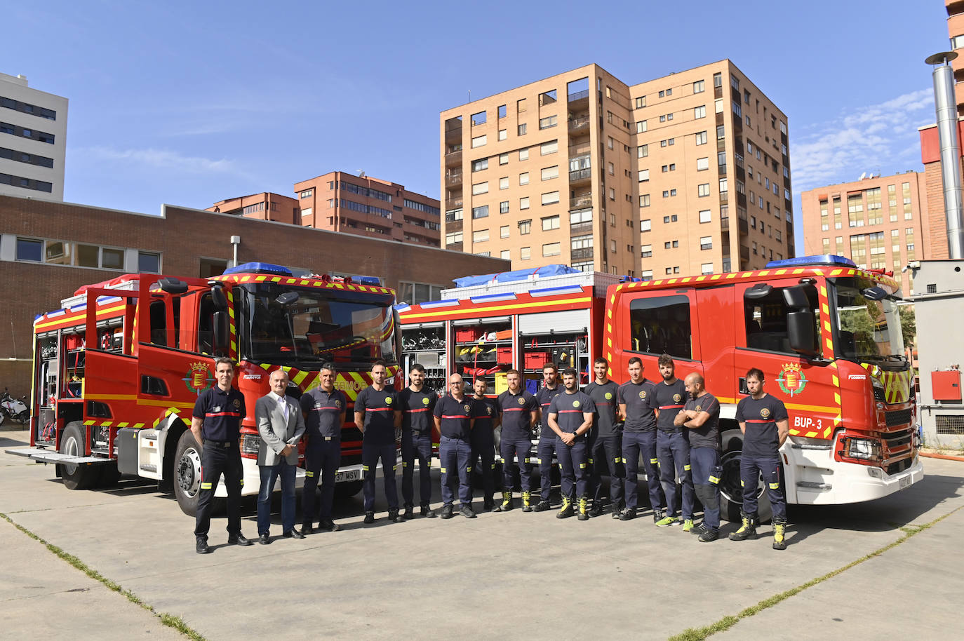 Dos camiones autobomba para la flota de vehículos de los Bomberos de Valladolid